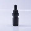 블랙 프로스트 유리 에센셜 오일 향수 병 E 액체 시약 피펫 병 눈치열 방울 아로마 테라피 병 5ml-100ml