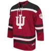 Custom Men039s Colosseum Crimson in Hoosiers Hockey Jerseys zszywał dowolną nazwę dowolną liczbę wielkość jakości S3XL7430615