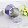 12oz Egg Cups Diamond Shape with Lids Water Bottles Stainless Steel Wine Tumbler Vacuum Thermos Coffee Mugs Drinking Cup 50pcs