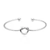 Fille Simple Noeud Coeur Style Ouvert Fil Bracelets Bracelet Bijoux De Noce De Mode Femmes Amour Accessoires