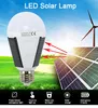 ランタンIP65 LEDの太陽電池ランプE27 220V充電式電球のキャンプテント釣りのための太陽電池ランプE27 220V充電式電球