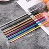 7 Colors Portable Reusable Stainless Steel Straight Bent Straws Drinking Milk Tea Coffee Wedding Supplies