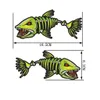 8st Fish Bone Kayak Decal Sticker för fiskebåtcartruckwindow9979243