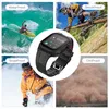 Apple Watch Case 5를위한 Black Sport Watchand Screen Protector 방수 커버 Iwatch 44mm2714207 용 실리콘 밴드 스트랩이있는 3 3