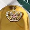 Moda fiore cuore corona spille per le donne colorate zirconi marca spilla spille matrimonio gioielli di lusso gioielli corsetto femminile