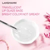 DIY Clear Lip Gloss Base Fuktande spegeleffekt Nongreasy Lipgloss 50 ml Langmannni Transparent uppfriskande läppar Makeup Gel7665266