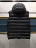 Moda de 2018 Mens Outono e Inverno Designer revestimentos de alta qualidade com capuz de Slim White Goose Down Vest Aqueça Casual Down Vest Tamanho S-2XL