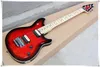 O corpo vermelho Floyd levantou a guitarra elétrica do folheado da flayd com hardware do cromo, o fingerboard do bordo, pode ser personalizado