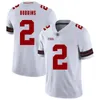 2019 Ohio State Buckeyes #1 Johnnie Dixon 4 Santonio Holmes 7 Ted Ginn Jr. 59 Tyquan Lewis Retired Player White Red Black Jersey