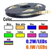 Flexible LED Strip Lights DC 5V Daylight White 6000K 3000K Single Row SMD2835 Waterproof LEDs Tape Strips Lighting