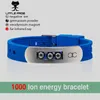 LITTLE FROG Personality Men Bracelet Energy Stainless Steel & Silicone Bracelets Magnetic Hematite Bead Jewelry 20005317f