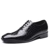 2020 Klassieke Zakelijke Lederen Schoenen Mannen Zwarte Heren Kleding Schoenen Glitter Trouwschoenen Puntschoen Mannelijke Zapatos Hombre MAAT: 39-44
