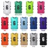 12 PCS Adultes Football Pinnies Séchage Rapide Football Équipe Maillots Jeunesse Sports Scrimmage Football Équipe Formation Numéroté Dossards