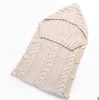 Recém-nascido malha sacos de dormir do bebê Handmade Cobertores Criança Inverno Wraps Foto Swaddling viveiro cama Stroller Carrinho de gavetas Robes C3647