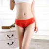 Vrouwenkleding Bowtie slipje vrouwelijk ondergoed bloemen kanten panty ademende dames lage taille transparante briefs