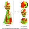 7.2" Silikon Bongs nargile nargile Dab Rig Recycler Su Borusu Ayrılabilir gıda sınıfı Silikon Su Sigara Borular