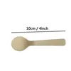 1000 pcs cuillère jetable cuillère en bois mini cuillère glacée cuillère bois de dessert Scoop Western Wedding Party Vaisselle Accessoires de cuisine Outil DBC BH2645