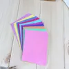 50 sztuk / partia Dzieci Glittery Papier Karty Pojedyncze 15 * 15 cm Wypoczynek Składane Solidne Kolor Dostawy Do Dekoracji Handmade Scrapbooking