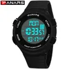 PANARS Digitaluhr Herren LED-Anzeige Digital Military Sportuhr Herrenuhren Mode Armbanduhr Herren 8106