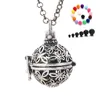 Diffuser Necklaces Butterfly Shape Essential Oils Aromatherapy Diffuser Locket Necklace Lava Stone Beads with 24 inches Chain