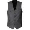 2021 Dark Green Groom Coletes País Casamento Lã Lã Tweed Vest Slim Fit Homens Vest Vestida Vestido Vestido Vestido Waistcoat Farm País B239