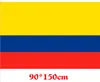 Republiken Colombia Flagga Banner 3x5ft Colombiansk Sydamerika Polyesterfans hejar Flaggor 90x150cm Festdekorationer