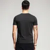 Lato 2018 Męskie koszulki bawełniane paski druku szare zielone czarne wierzchołki dla człowieka krótkim rękawem Casual T-shirt męskie koszulki z krótkim rękawem 0129