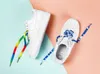 Cordones coloridos con estampado degradado de arcoíris, zapatos planos de lona con cordones, cordones de colores cromáticos informales, 80CM/100CM/120CM, 1 par