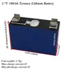 Batterie Lithium-ion polymère 3.7V, 100ah, cellules li-po pour panneau solaire 12V 24V 48V, stockage d'énergie, batterie de voiture électrique