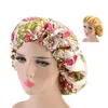 Europa e America Bonnet Women Night Sleep Cap Fodera in raso Soft Extra Large Head Wear Lady Headwrap Hair Care Hat all'ingrosso