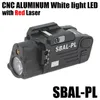 Taktiska ficklampor Sbal-PL Flash Multifunktion Konstant / Momentant vitt ljus med röd laser ficklampa 20mm Mount Picatinny Rail