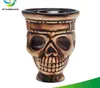 Neuer Keramik-Eintopf mit Skelett- und Geisterkopf