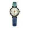 Julius Retro Bronze Case Jean Skórzany Zespół Arabski Index Watch Mały zegar nadgarstka dla damskich Moda Casual Accessory Hour Ja-855