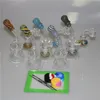 6,3 pouces mini bangs en verre dab rigs narguilé 14mm joint femelle avec bol de tabac petit barboteur bécher bong conduites d'eau plate-forme pétrolière silicone tapis contenant outil dabber