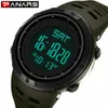Panars Waterproof Mens Watches New Fashion Casual LED Digital Outdoor Sports Watch Men Multifunction Student Wrist Watches267n