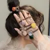 Moda cuentas de cristal Scrunchie anillo de pelo cuerda mujeres niñas coreanas bandas elásticas de goma para el cabello accesorios de adornos para el cabello