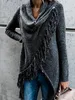 Kappa kläder höst och vinter gränsöverskridande europeisk amerikansk stor storlek kvinnors explosion tofs knit tröja halsdukar gåvor