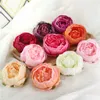 Nyaste 10 cm konstgjorda blommor för bröllopsdekorationer Silk Peony Flower Heads Party Decoration Flower Wall Wedding Backdrop White Peony