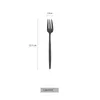 Jankng 6 sztuk Czarny Zestaw Obiad Ze Stali Nierdzewnej Forks Noże Chopsticks Little Spoon Do Coffee Herbata Mleko Kuchnia Party Accessory