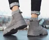 Gorąca Sprzedaż-Mn / Zima Nowy High-Top Martin Buty męskie Oversize Buty robocze Trend Youth Sports Casual Shoes Rozmiar 39-44