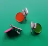 Sucettes 25mm rondes en métal bretelles sucettes porte-clips bricolage bébé douche factice sucette chaîne clips jouet plomb 21 couleurs2240280