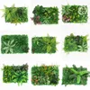 장식용 꽃 화환 40x60cm DIY 녹색 인공 식물 벽면 패널 플라스틱 야외 잔디밭 카펫 장식 웨딩 배경 파티 정원