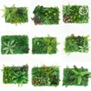 Decorative Flowers & Wreaths 40x60cm DIY Green Artificial Plant Wall Panel Plastic Outdoor Lawns Carpet Decor Wedding Backdrop Party Garden