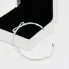 Ny Mode Luxury CZ Diamond Bowknot Bangle Armband Set Originalbox för Pandora 925 Sterling Silver Kvinnor Bröllopsarmband