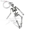 Schädel Schlüsselanhänger für Männer Personalisiertes Auto Schlüsselanhänger für Paare Mode Faltbare Skeleton Key Ketten Schlüssel Ringe Tasche Charm Geschenke