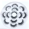 New 7 pairs natural false eyelashes fake lashes long makeup 3d mink lashes eyelash extension mink eyelashes for beauty