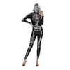 Mulheres mais recentes Esqueleto Bodysuit Halloween Party Fantasma Cosplay Cosplay Impressão Digital Crânio Playsuit Assustador Óso Skinny Jumpsuit