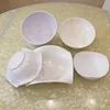 A5 Melamine Dinnerware White Hot Pot Seasoning Bowl Restaurant Big Square Bowl Environmental Protection Tableware Soup Bowl