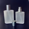 Bottiglie di profumo vuote in vetro smerigliato da 30 ml 50 ml Atomizzatore spray Bottiglia riutilizzabile Custodia per profumo con dimensioni da viaggio portatile