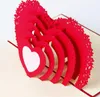 Love 3D Pop UP Cards Подарочная открытка на День Святого Валентина с наклейками на конверты Свадебные пригласительные открытки Юбилей для нее